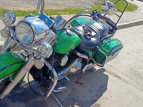 1999 Harley-Davidson Road King, зелёный, 780000 рублей, вид 4