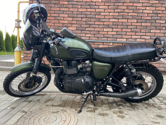 2012 Triumph Scrambler, зелёный, 640000 рублей - вид 6