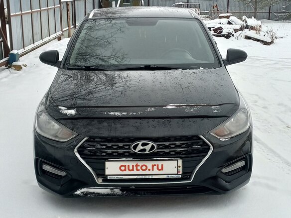 2018 Hyundai Solaris II, чёрный, 1100000 рублей
