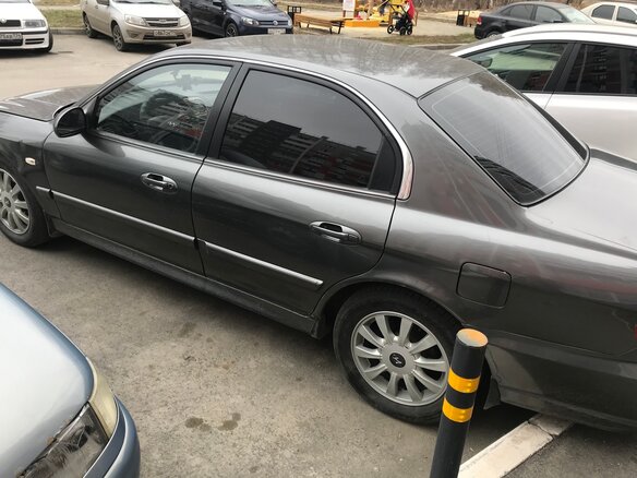 2007 Hyundai Sonata ТагАЗ IV (EF) Рестайлинг, серый - вид 1