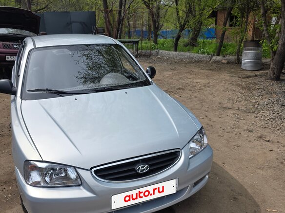 2008 Hyundai Accent ТагАЗ II, серебристый, 440000 рублей - вид 2