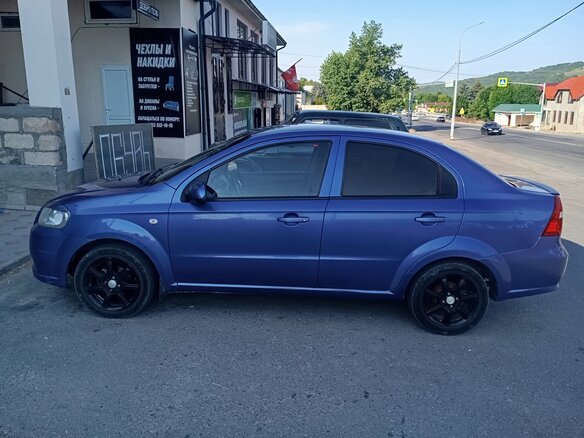 2008 Chevrolet Aveo I Рестайлинг, синий, 460000 рублей - вид 3