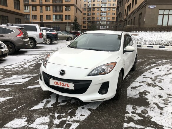 2012 Mazda 3 II (BL) Рестайлинг, белый