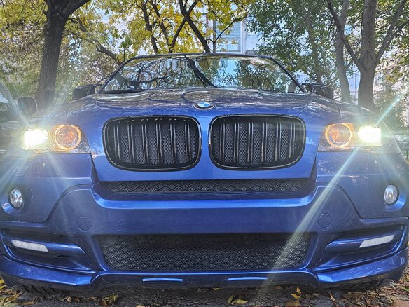 2007 BMW X5 3.0si II (E70), синий, 1700000 рублей - вид 9