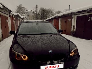 2009 BMW 5 серии 525xi V (E60/E61) Рестайлинг, чёрный, 1250000 рублей, вид 1