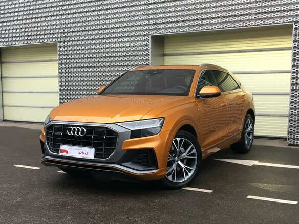 2018 Audi Q8 55 TFSI I (4M), оранжевый