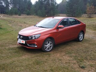 2017 Lada (ВАЗ) Vesta I, красный, 1100000 рублей, вид 1