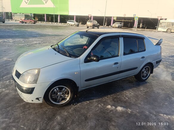 2004 Renault Symbol I Рестайлинг, серый, 185000 рублей - вид 5
