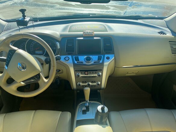 2012 Nissan Murano II (Z51) Рестайлинг 2, чёрный - вид 4