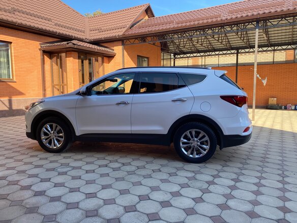 2017 Hyundai Santa Fe III Рестайлинг, белый - вид 7
