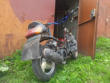 1998 Yamaha Jog, голубой, 45000 рублей, вид 1