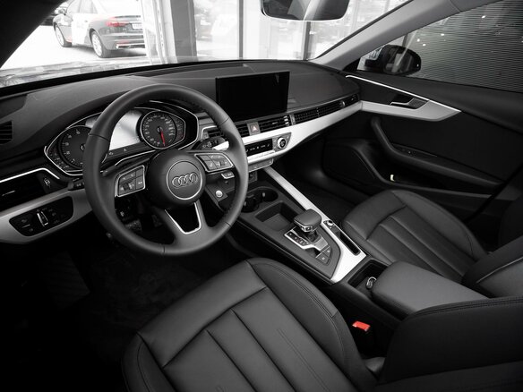 2021 Audi A4 35 TFSI V (B9) Рестайлинг, синий - вид 9