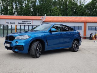 2019 BMW X6 40d II (F16), голубой, 5100000 рублей, вид 1