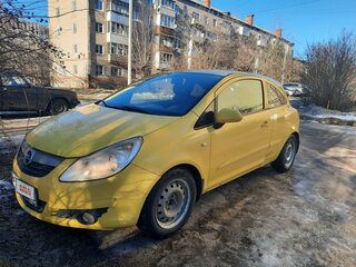 2007 Opel Corsa D, жёлтый, 430000 рублей, вид 1