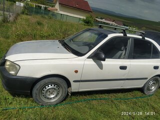 2004 Hyundai Accent ТагАЗ II, серебристый, 350000 рублей, вид 4