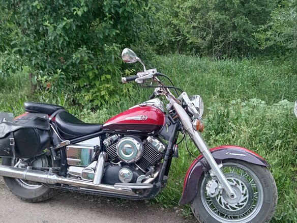 2003 Yamaha XVS400 Drag Star, красный, 390000 рублей - вид 5