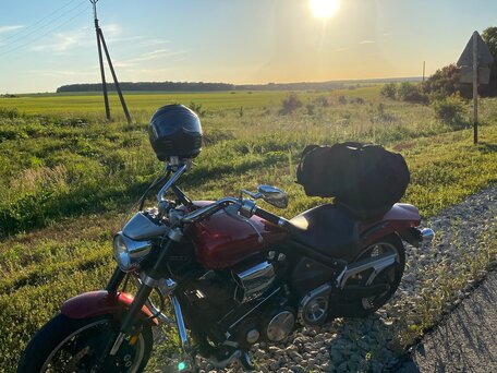 2008 Yamaha XV 1700 Warrior, красный, 740000 рублей, вид 5