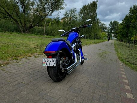2019 Honda VT 1300CX Fury, синий, 1000000 рублей, вид 3