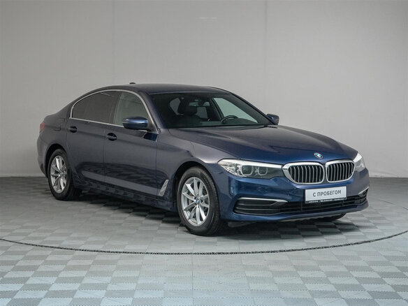 2017 BMW 5 серии 530i xDrive VII (G30/G31/G38), синий - вид 2