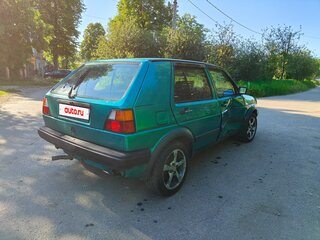 1990 Volkswagen Golf II, зелёный, 100000 рублей, вид 4
