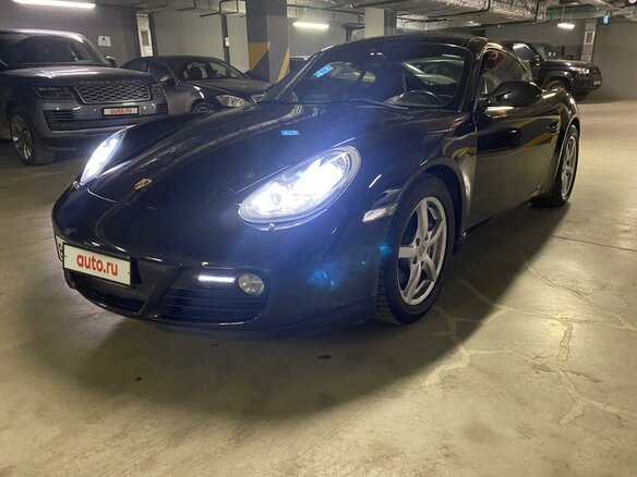 2009 Porsche Cayman I (987) Рестайлинг, чёрный - вид 3