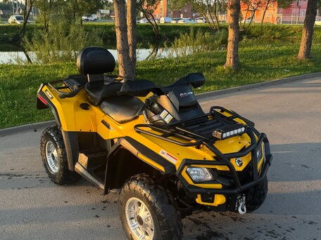 2012 BRP Can-Am Outlander 500, жёлтый, 700000 рублей, вид 4