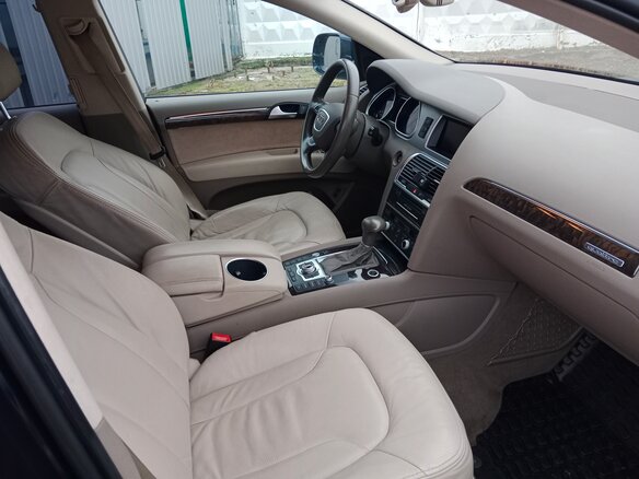 2014 Audi Q7 I (4L) Рестайлинг, синий, 3350000 рублей - вид 4