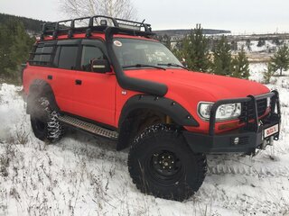 1996 Toyota Land Cruiser 80 Series Рестайлинг, красный, 1600000 рублей, вид 2