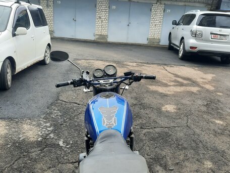 1989 Kawasaki ZR 400 Zephyr, синий, 200000 рублей, вид 4