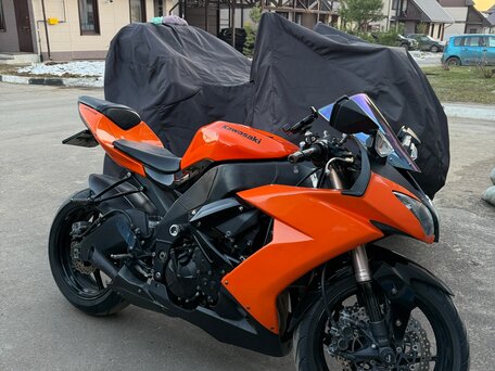 2008 Kawasaki ZX-10R Ninja, оранжевый, 600000 рублей, вид 1