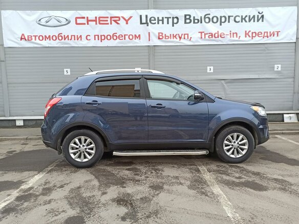 2014 SsangYong Actyon II Рестайлинг, синий - вид 3