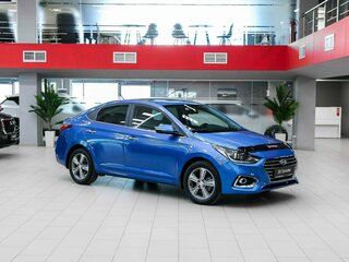 2017 Hyundai Solaris II, синий, 1350000 рублей, вид 3