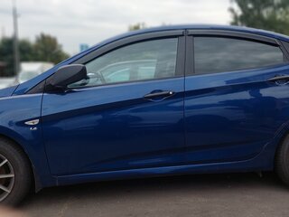 2015 Hyundai Solaris I Рестайлинг, синий, 1050000 рублей, вид 4