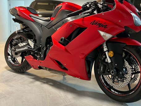 2007 Kawasaki ZX-6 Ninja, красный, 649000 рублей, вид 1