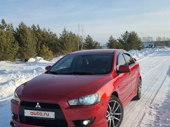 2008 Mitsubishi Lancer X, красный, 1180000 рублей - вид 1