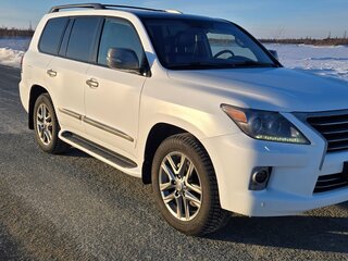 2013 Lexus LX 570 III Рестайлинг, белый, 3650000 рублей, вид 3