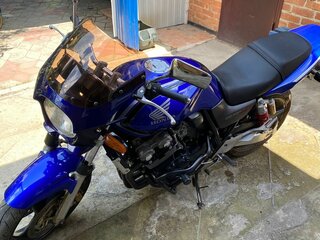 2003 Honda CB 400 Super Four, синий, 450000 рублей, вид 3