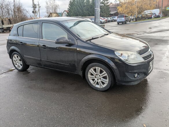 2007 Opel Astra H Рестайлинг, чёрный