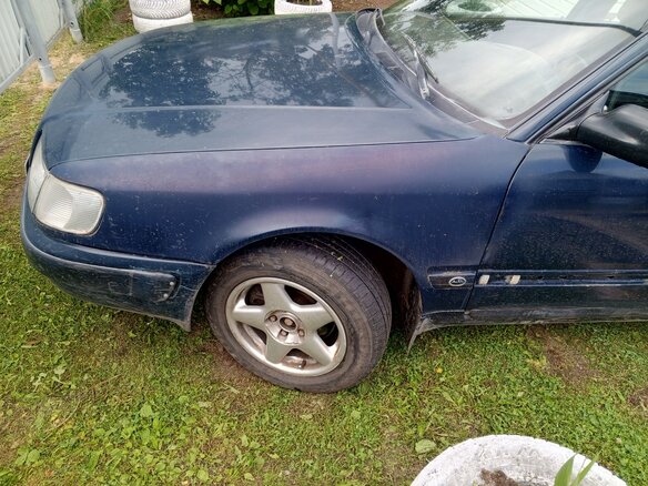 1992 Audi 100 IV (C4), синий, 100000 рублей - вид 5
