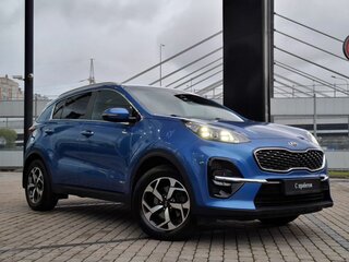2019 Kia Sportage IV Рестайлинг, синий, 2540000 рублей, вид 4