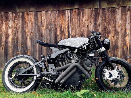 1982 Yamaha XV750 Virago, чёрный, 250000 рублей, вид 4