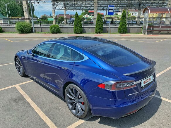 2017 Tesla Model S P100D I Рестайлинг, синий - вид 6