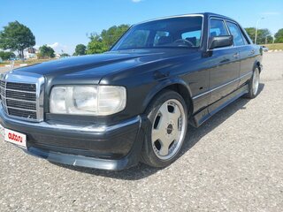1990 Mercedes-Benz S-Класс 300 II (W126) Рестайлинг, чёрный, 1650000 рублей, вид 1