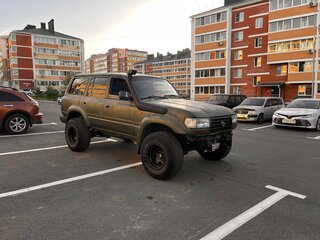 1996 Toyota Land Cruiser 80 Series Рестайлинг, зелёный, 950000 рублей, вид 1