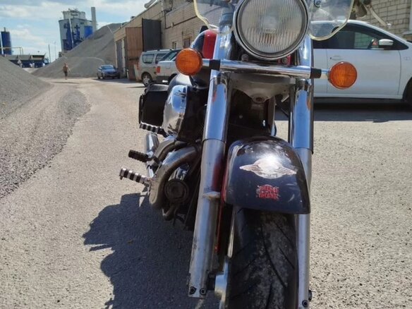 1997 Honda Shadow 400, красный, 305000 рублей - вид 6