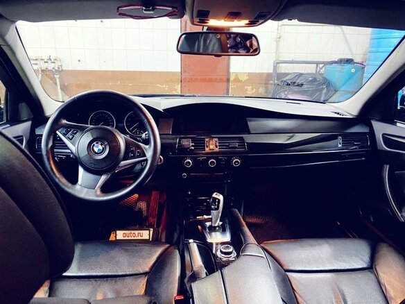 2008 BMW 5 серии 525xi V (E60/E61) Рестайлинг, чёрный - вид 1