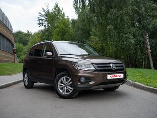 2014 Volkswagen Tiguan I Рестайлинг, коричневый, 1590000 рублей, вид 2
