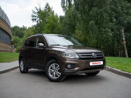 2014 Volkswagen Tiguan I Рестайлинг, коричневый, 1590000 рублей, вид 2