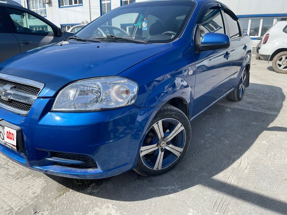 2008 Chevrolet Aveo I Рестайлинг, синий, 450000 рублей - вид 7
