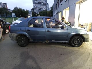 2011 Renault Logan I Рестайлинг, синий, 150000 рублей, вид 3